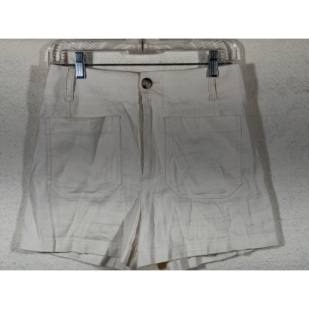 Maeve Anthropologie Colette Shorts Womens 29 Ivory Casual Coastal Preppy